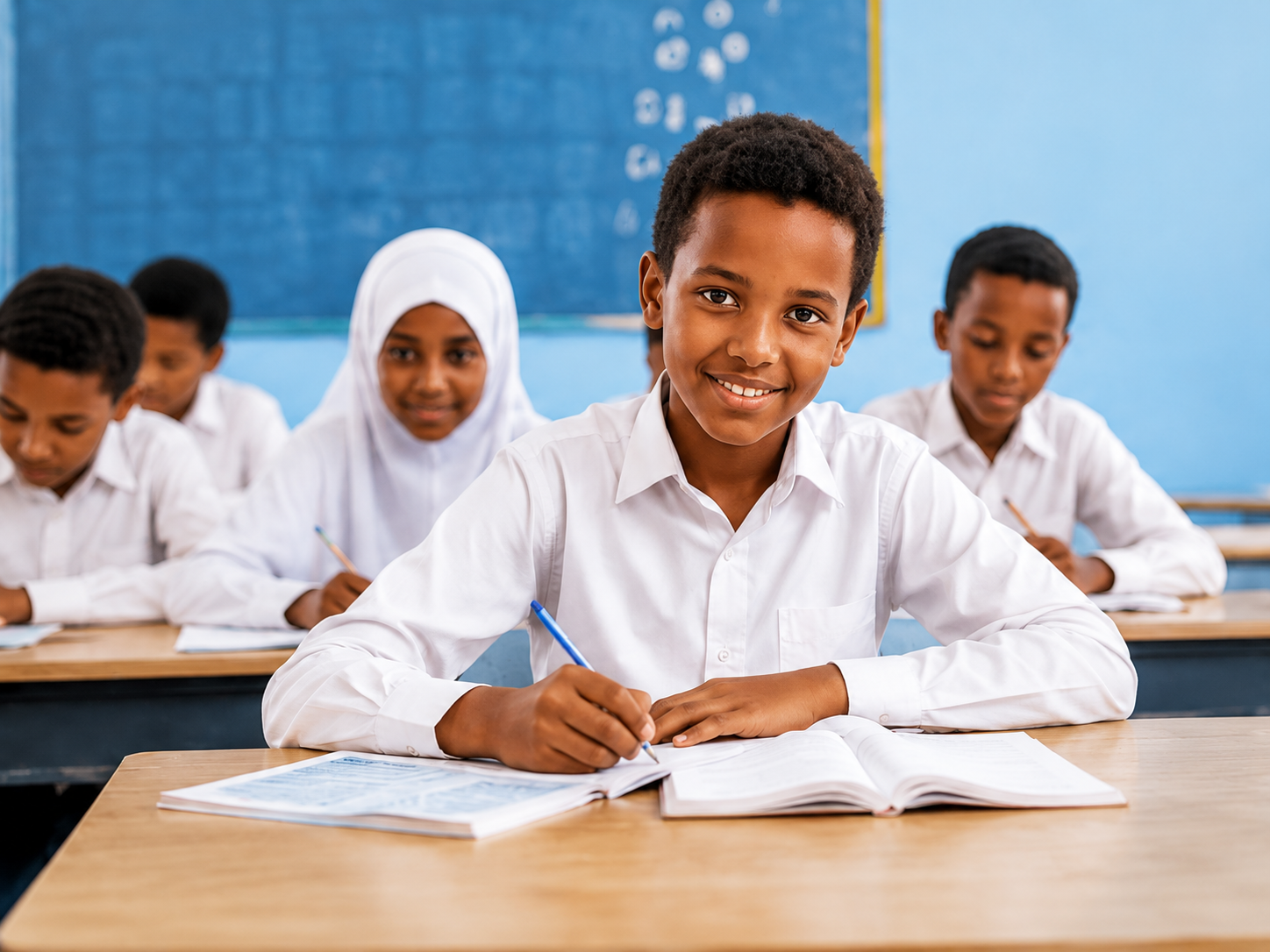 Students in a Somali classroom — TayoCloud